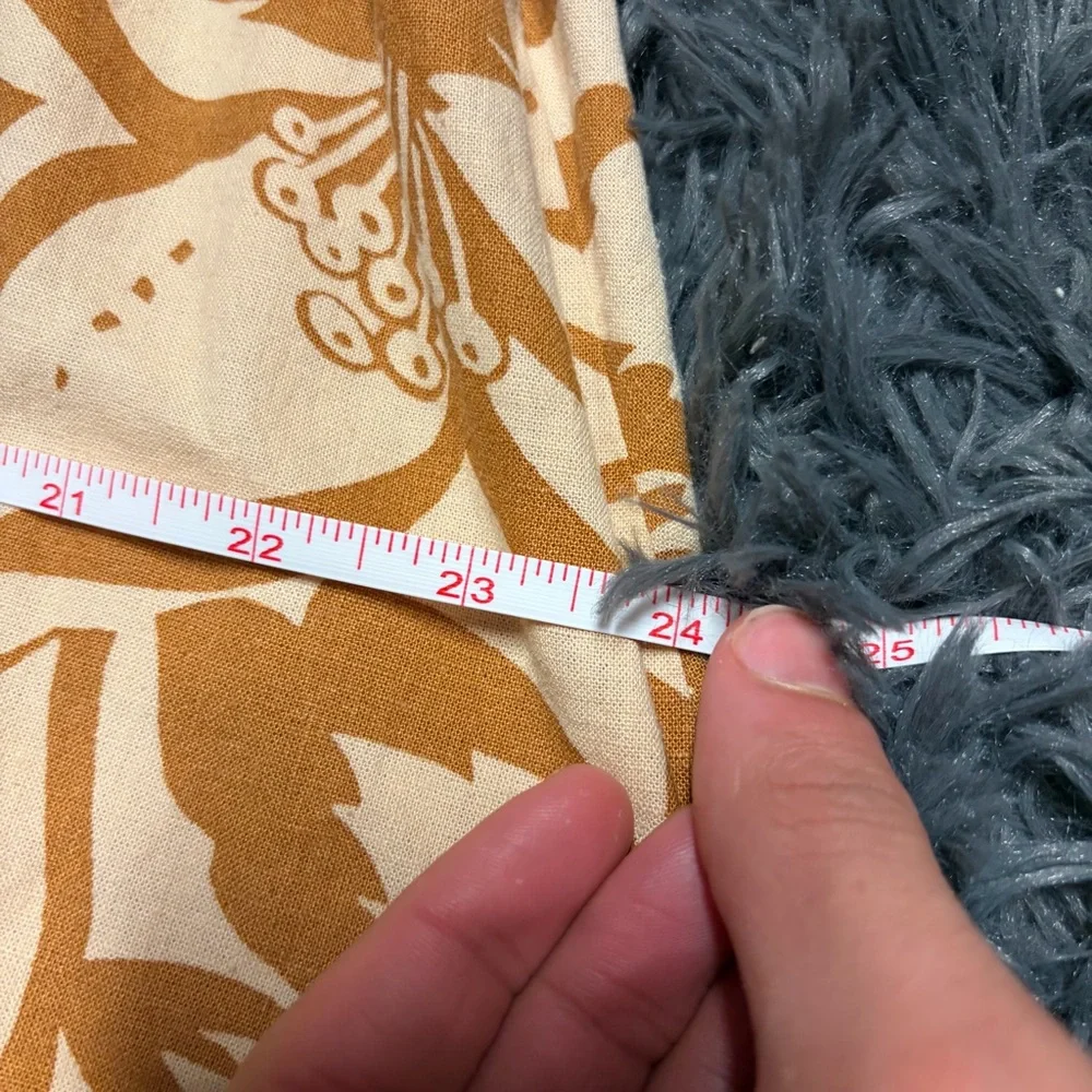 MADEWELL Women's summer beach boho Orange Linen-Blend Cami Midi Dress small - Picture 14 of 15